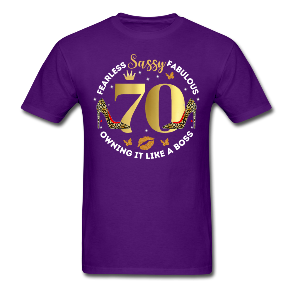 SASSY 70 UNISEX SHIRT - purple