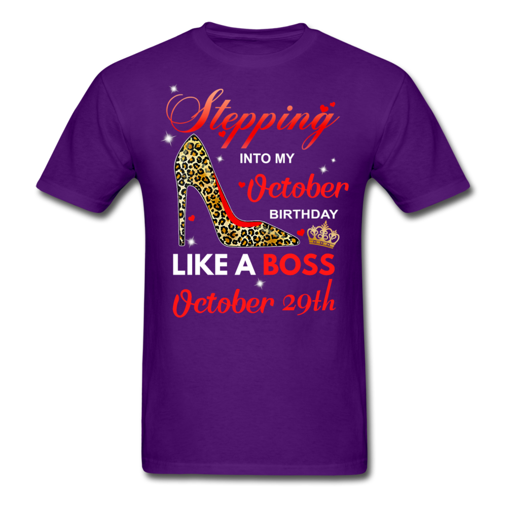 BOSS 29TH OCTOBER UNISEX SHIRT - purple