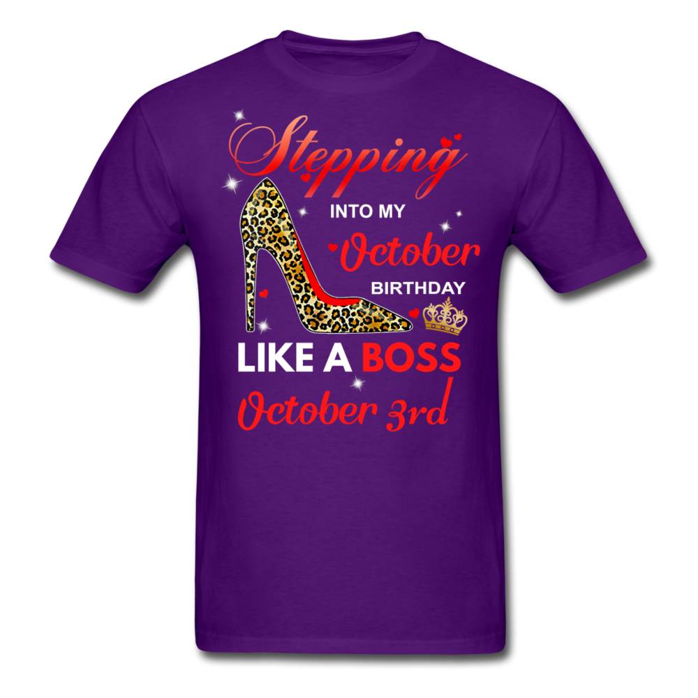 BOSS 3RD OCTOBER UNISEX SHIRT - purple