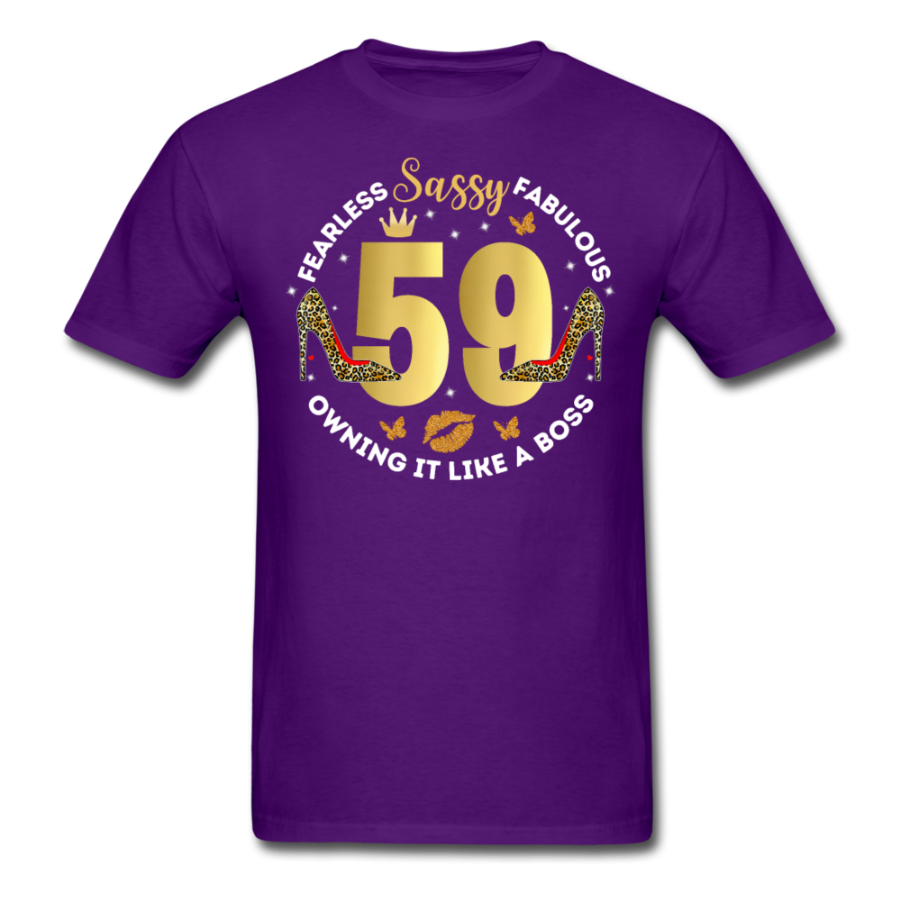 SASSY 59 UNISEX SHIRT - purple