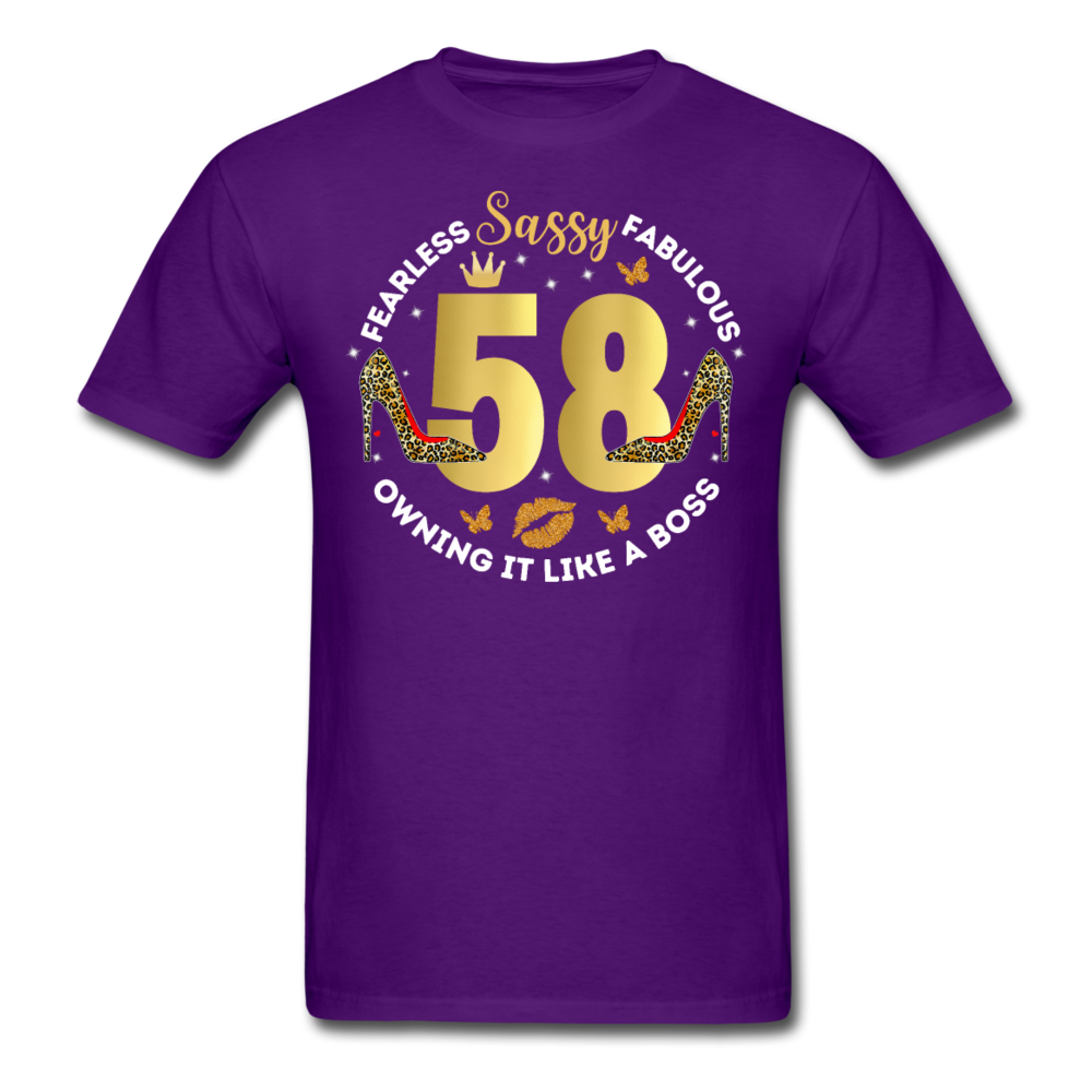 SASSY 58 UNISEX SHIRT - purple