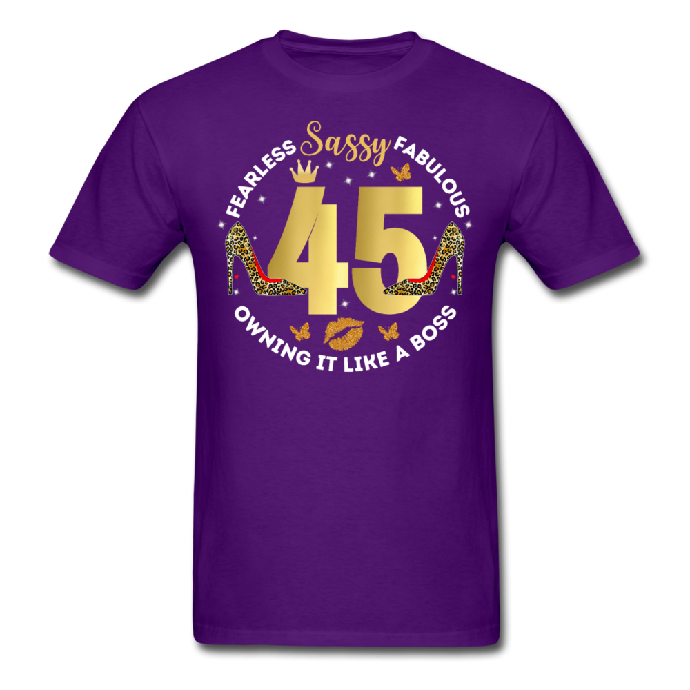 SASSY 45 UNISEX SHIRT - purple