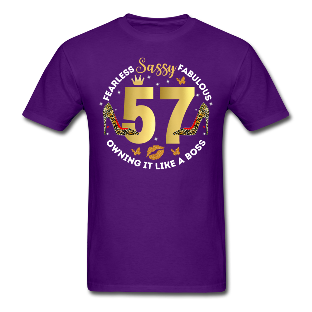 SASSY 57 UNISEX SHIRT - purple