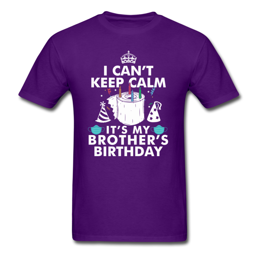 BROTHERS BIRTHDAY UNISEX SHIRT - purple