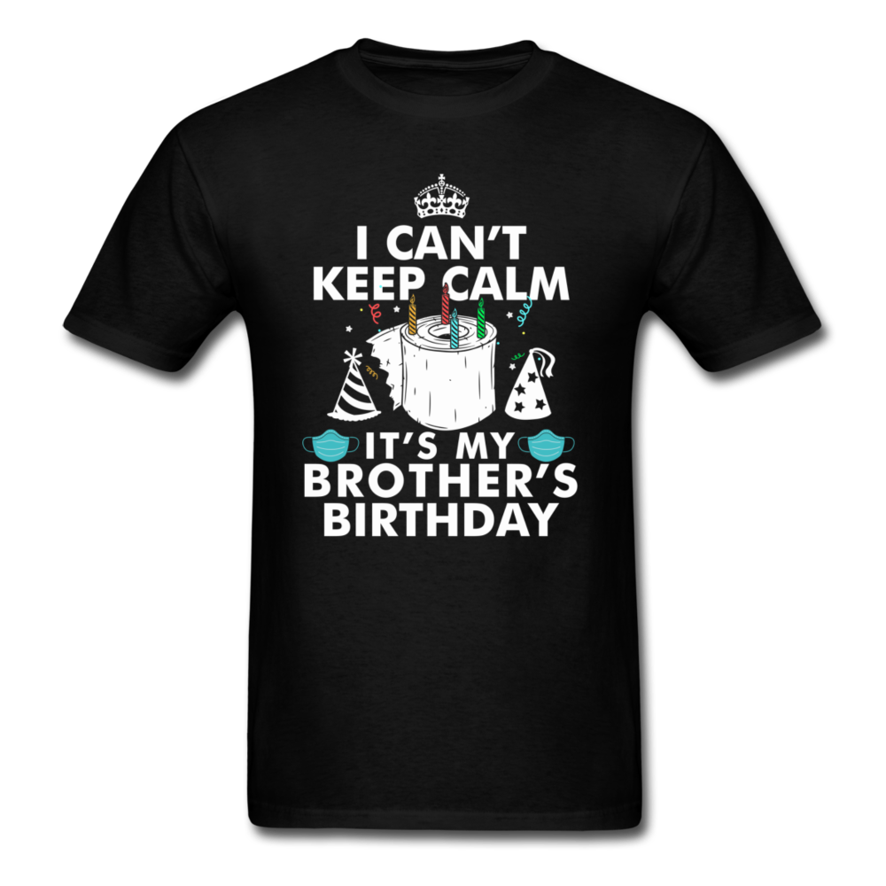BROTHERS BIRTHDAY UNISEX SHIRT - black