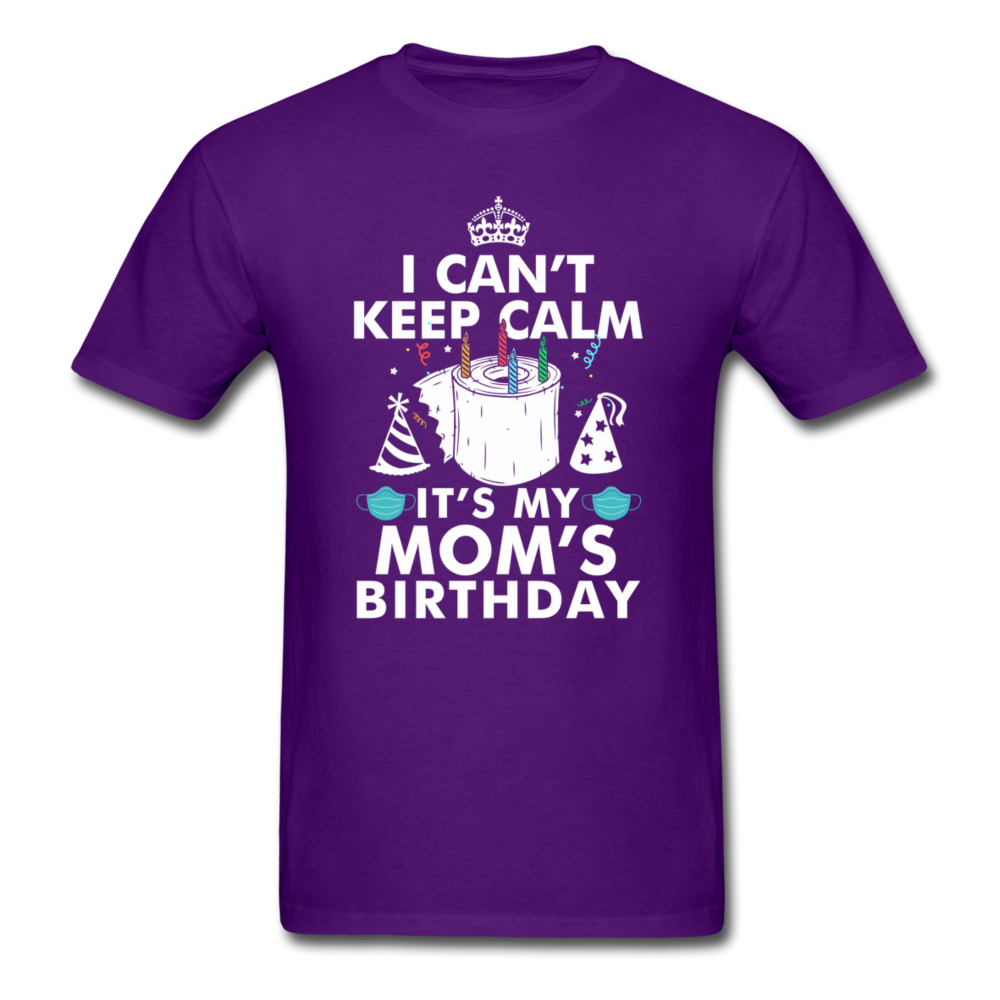 MOMS BIRTHDAY UNISEX SHIRT - purple