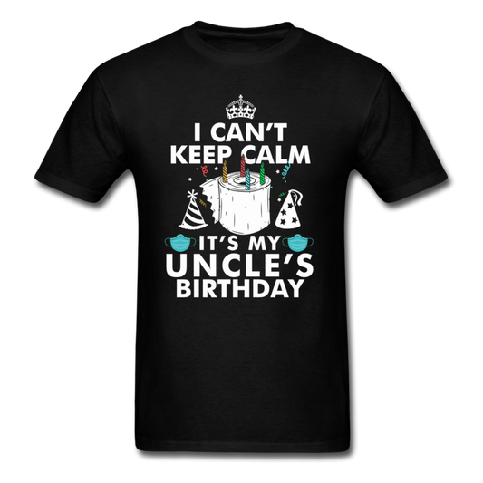 UNCLES BIRTHDAY UNISEX SHIRT - black