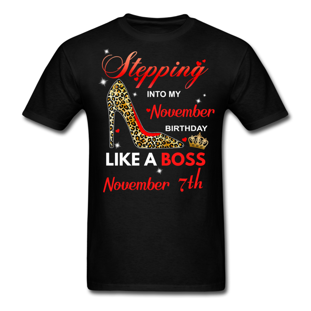 BOSS 7TH NOVEMBER UNISEX SHIRT - black