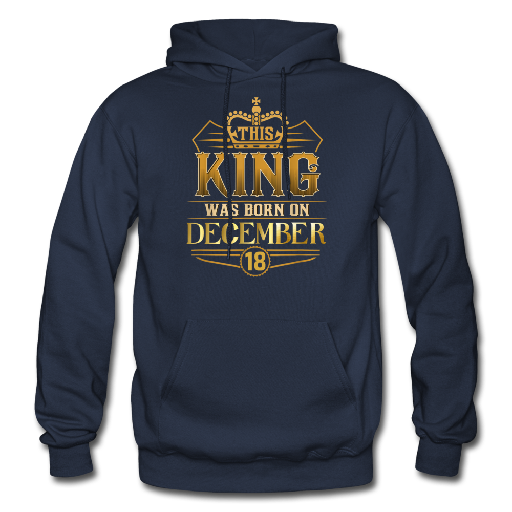 KING 18TH DECEMBER HOODIE - navy