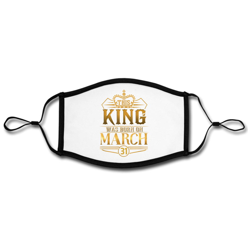 KING MASK - white/black