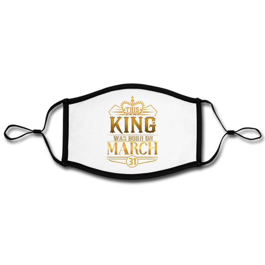 KING MASK - white/black