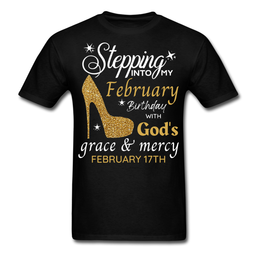 FEBRUARY 17TH GRACE UNISEX SHIRT - black