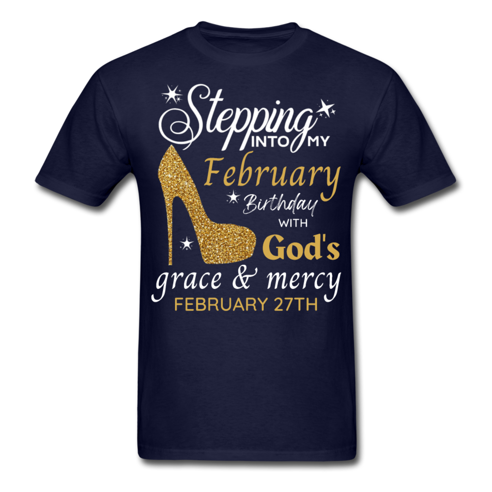 FEBRUARY 27TH GRACE UNISEX SHIRT - navy