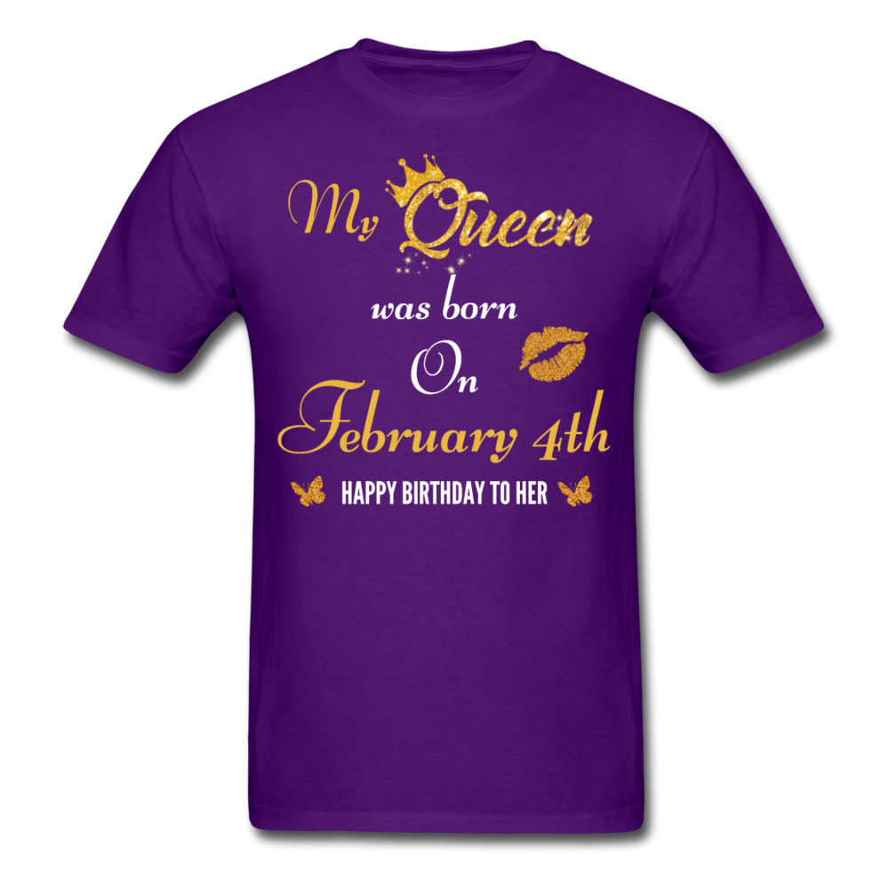 MY 4TH FEB QUEEN UNISEX SHIRT - purple
