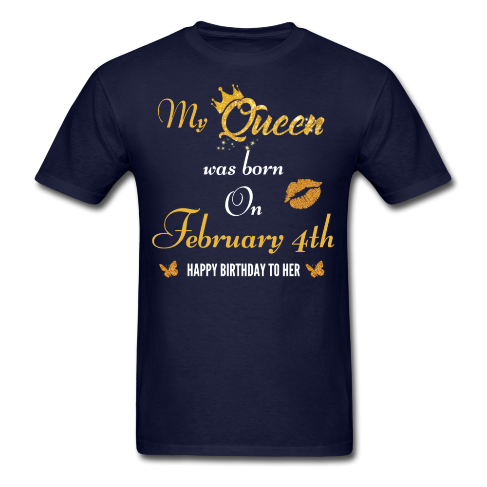 MY 4TH FEB QUEEN UNISEX SHIRT - navy