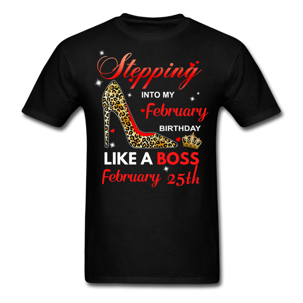 BOSS 25TH FEBRUARY UNISEX SHIRT - black
