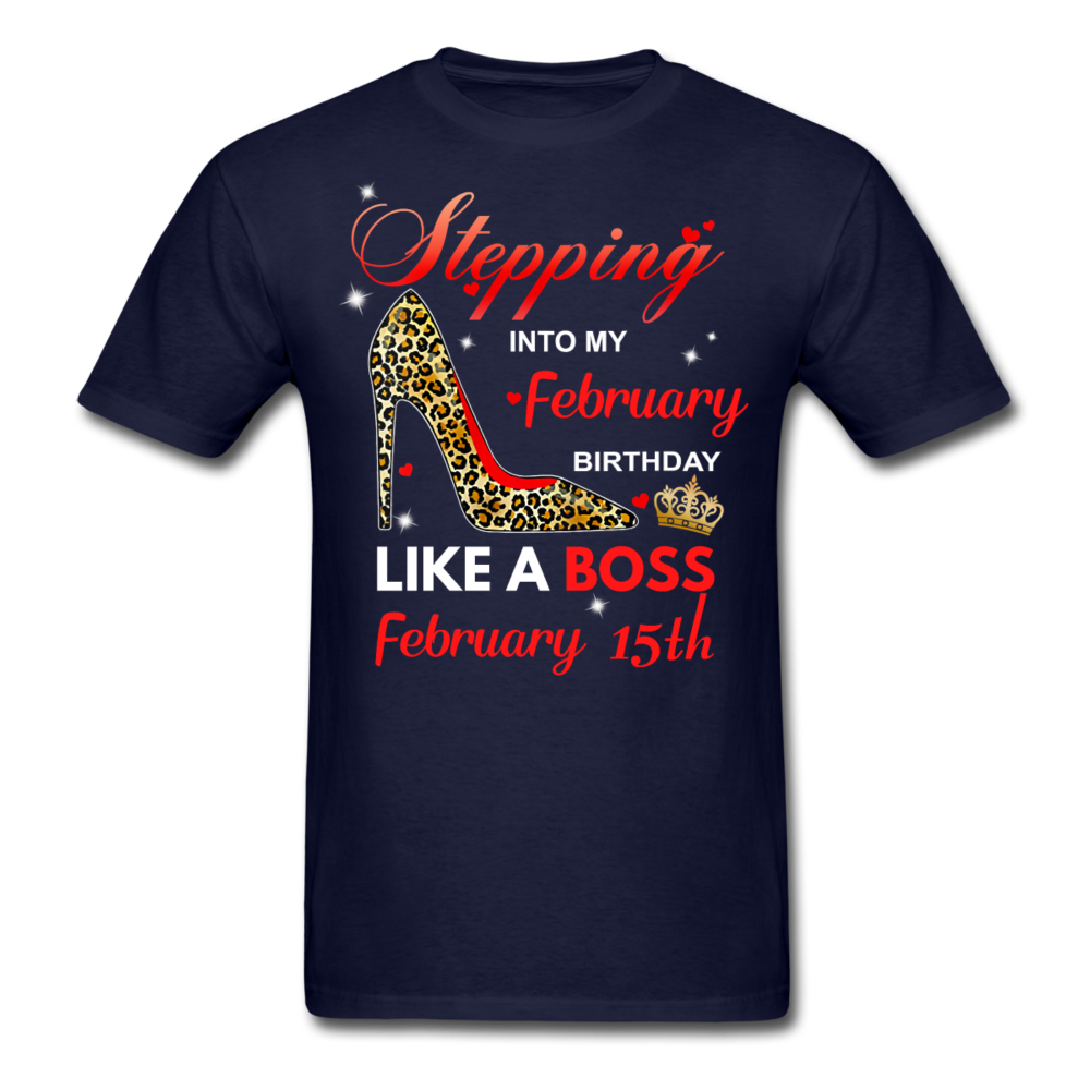 BOSS 15TH FEBRUARY UNISEX SHIRT - navy