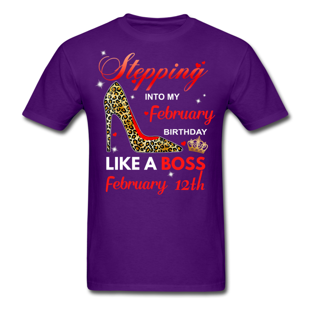 BOSS 12TH FEBRUARY UNISEX SHIRT - purple