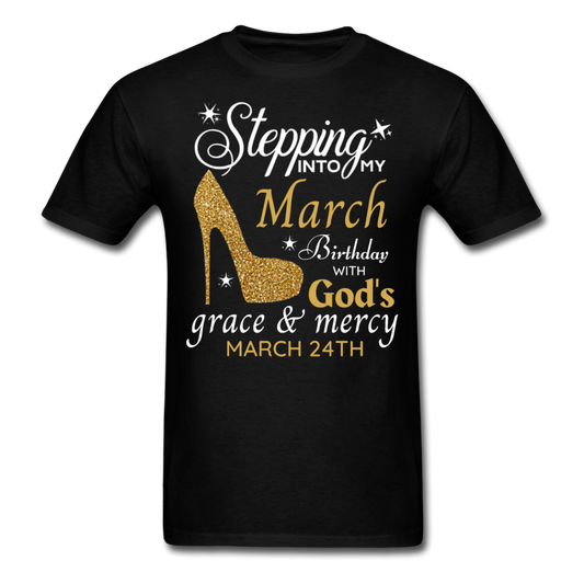 MARCH 24TH GRACE UNISEX SHIRT - black