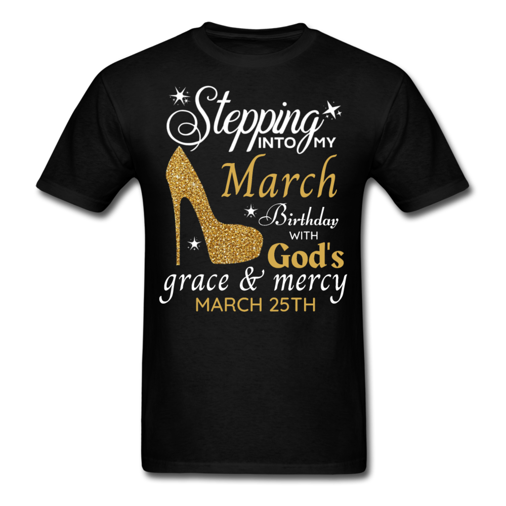 MARCH 25TH GRACE UNISEX SHIRT - black