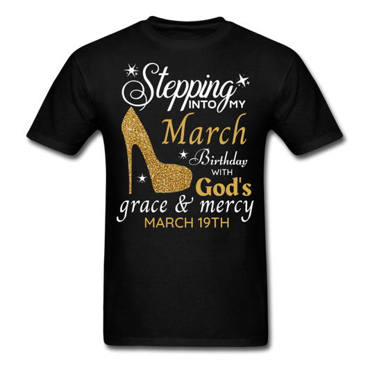 MARCH 19TH GRACE UNISEX SHIRT - black