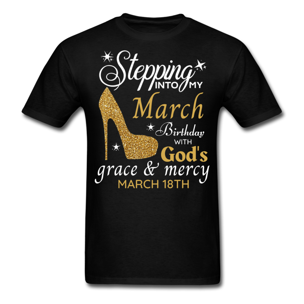 MARCH 18TH GRACE UNISEX SHIRT - black