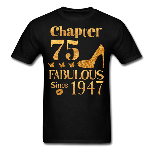 GOLD 75-1947 UNISEX SHIRT - black