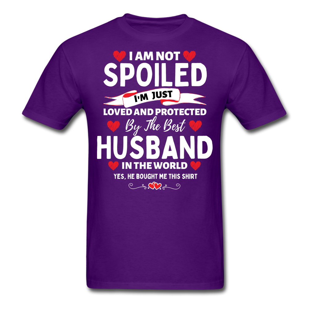 NOT SPOILED WIFE UNISEX SHIRT - purple