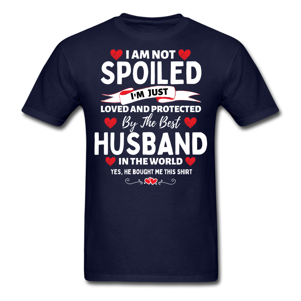 NOT SPOILED WIFE UNISEX SHIRT - navy