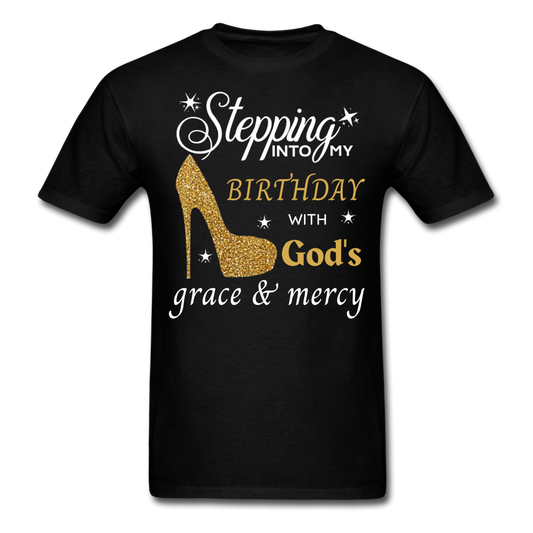 BIRTHDAY GODS GRACE UNISEX SHIRT - black