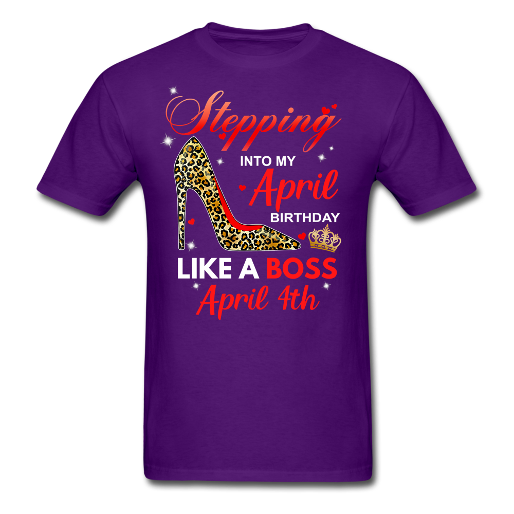 BOSS 4TH APRIL UNSIEX SHIRT - purple