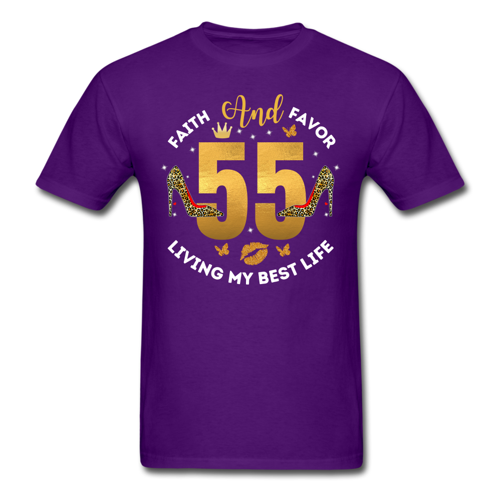 55 FAITH FAVOR UNISEX SHIRT - purple
