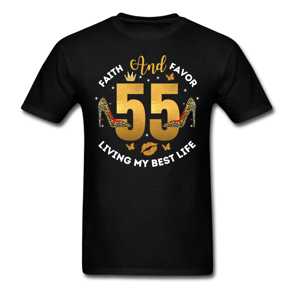 55 FAITH FAVOR UNISEX SHIRT - black