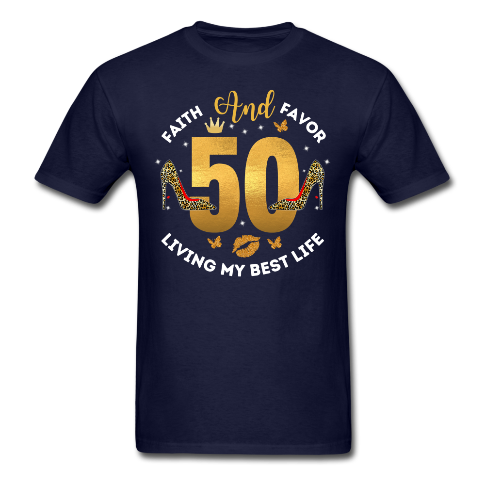 50 FAITH UNISEX SHIRT - navy