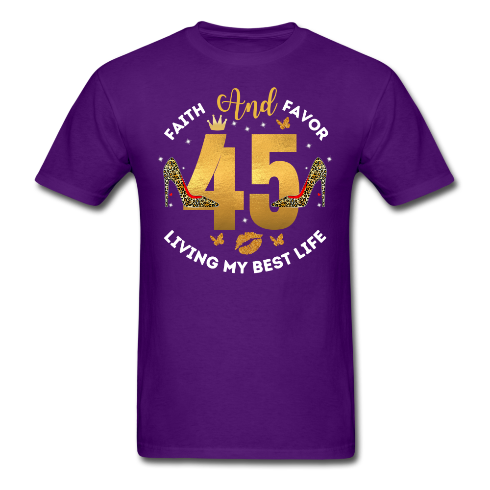 45 FAITH FAVOR UNISEX SHIRT - purple