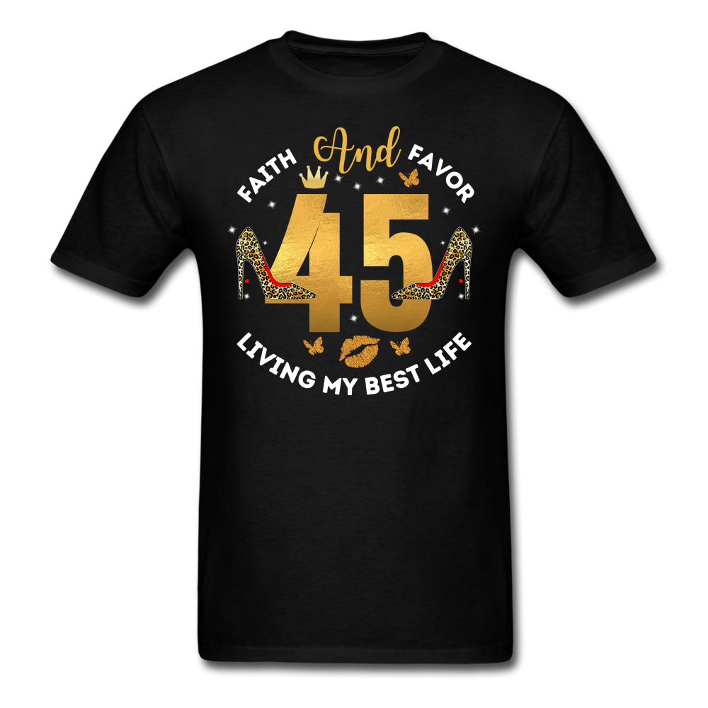 45 FAITH FAVOR UNISEX SHIRT - black