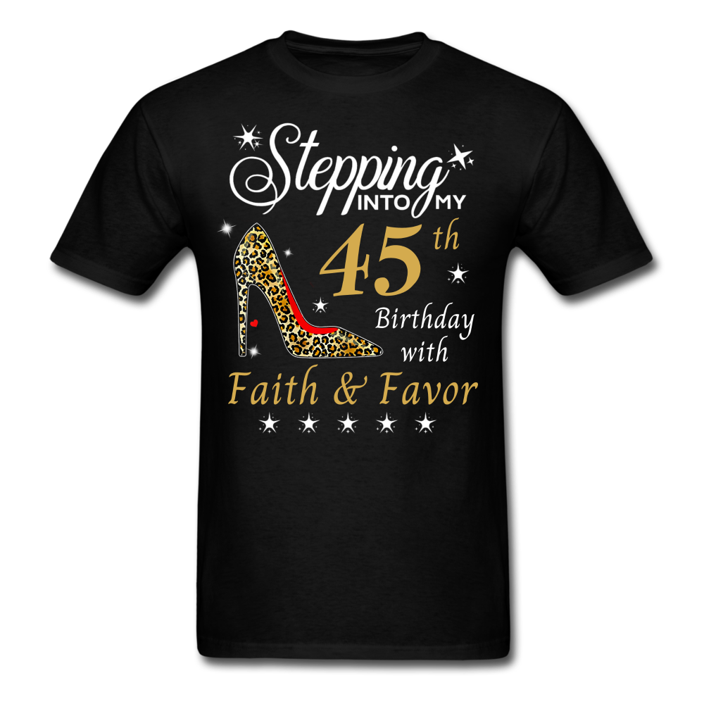 STEP 45 FAITH UNISEX SHIRT - black