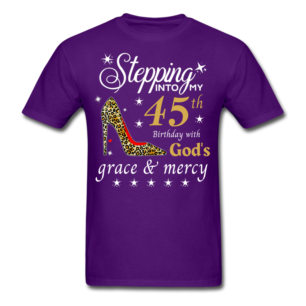 STEPPING 45 GRACE UNISEX SHIRT - purple