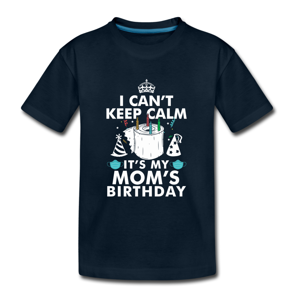 MOMS BIRTHDAY TODDLER SHIRT - deep navy