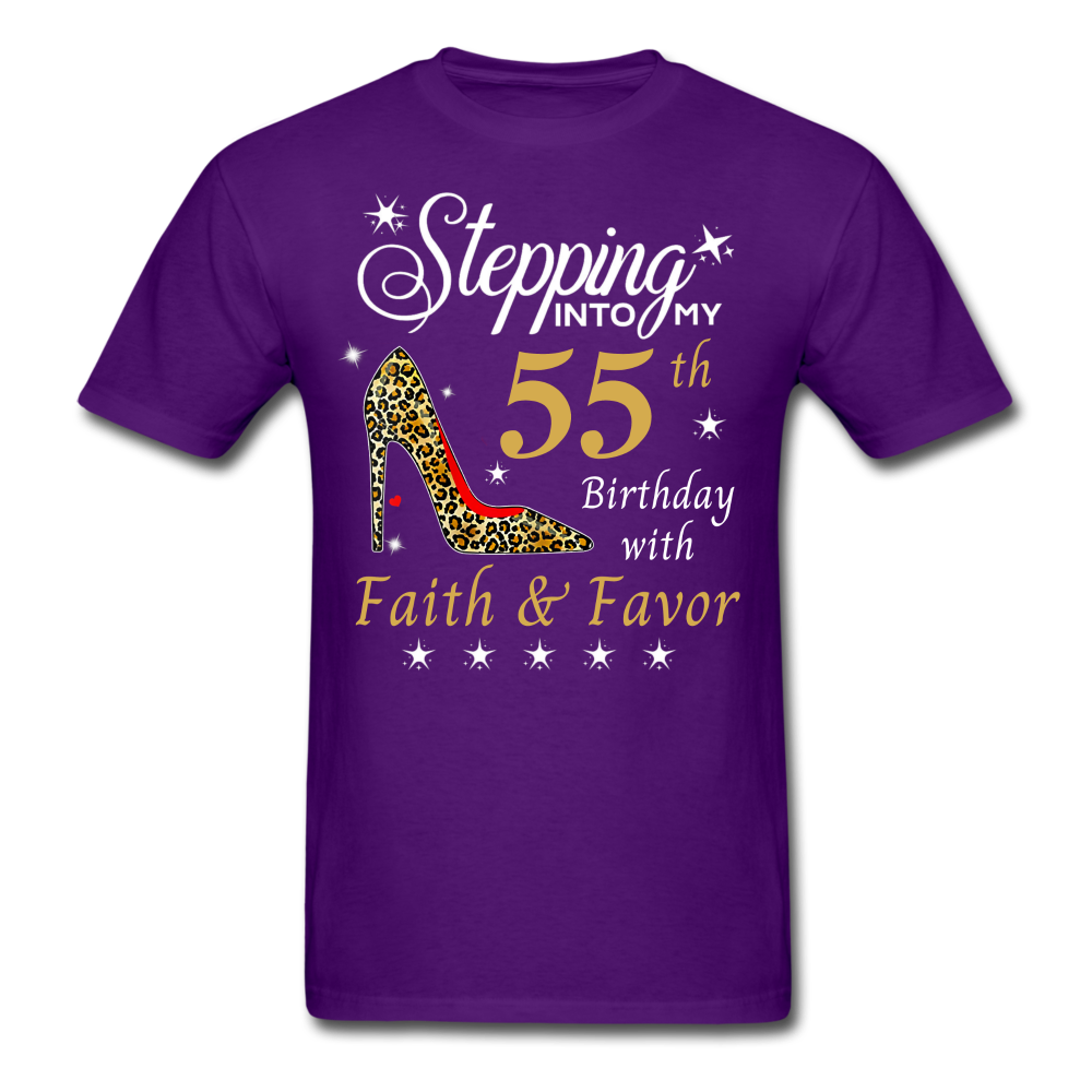 STEP 55 FAITH UNISEX SHIRT - purple
