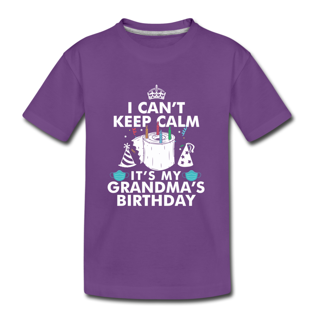 GRANDMA BIRTHDAY TODDLER SHIRT - purple