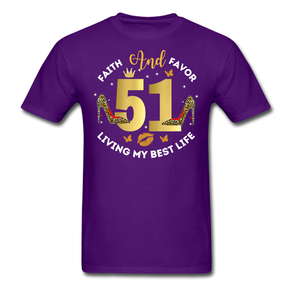 51 FAITH FAVOR UNISEX SHIRT - purple