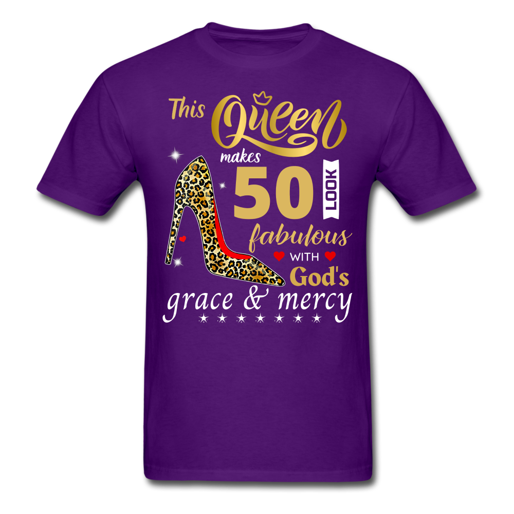 QUEEN 50 GRACE UNISEX SHIRT - purple