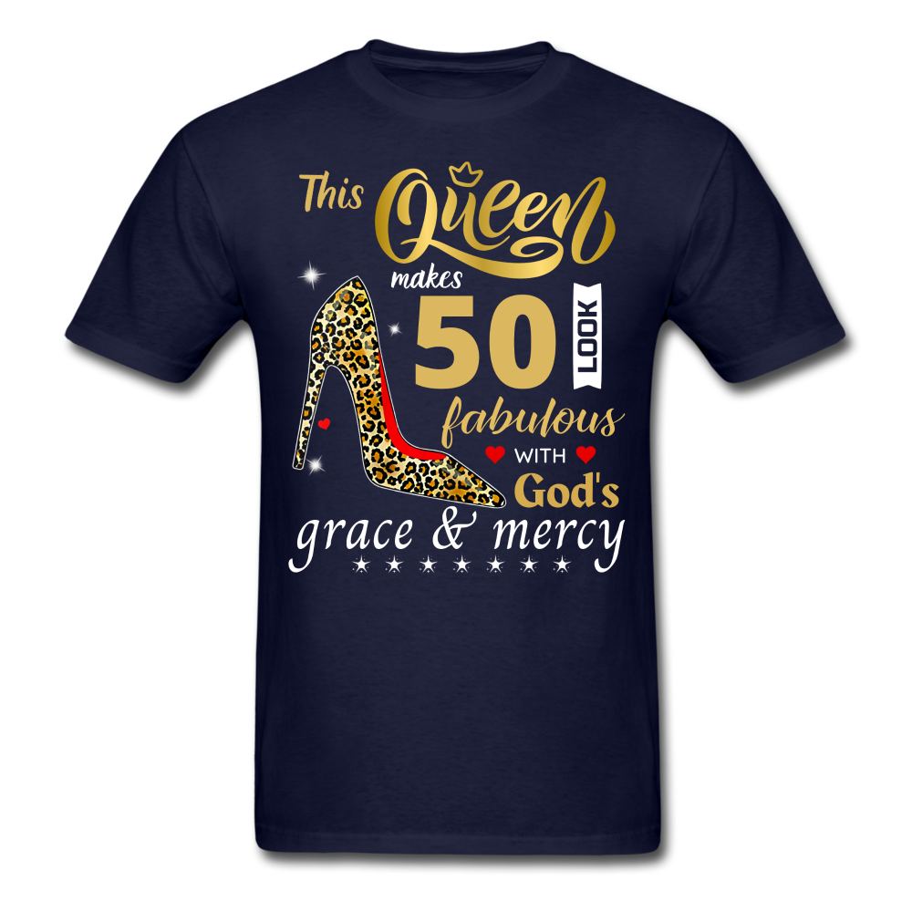 QUEEN 50 GRACE UNISEX SHIRT - navy