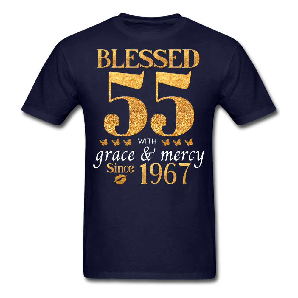 BLESSED 55-1967 UNISEX SHIRT - navy