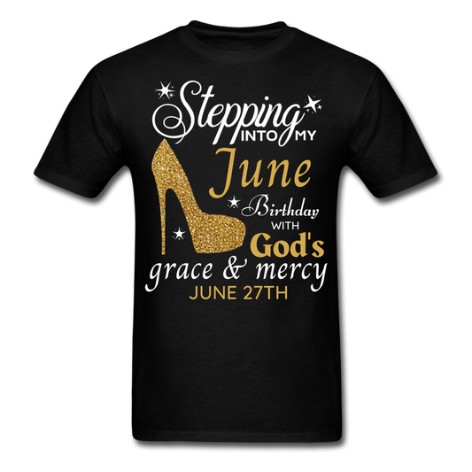 JUNE 27TH GRACE UNISEX SHIRT - black