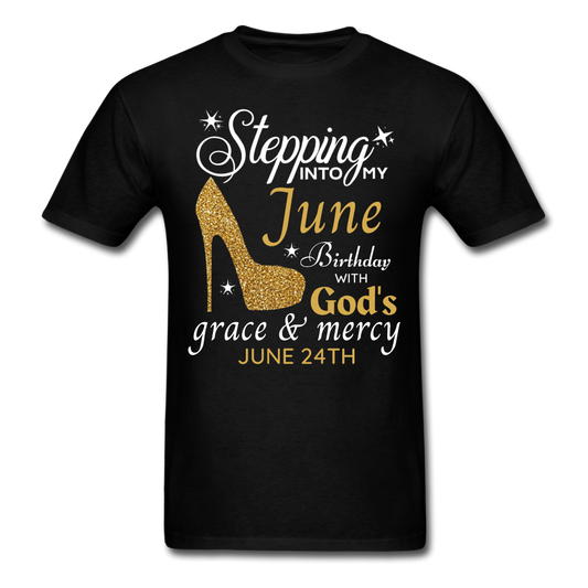JUNE 24TH GRACE UNISEX SHIRT - black