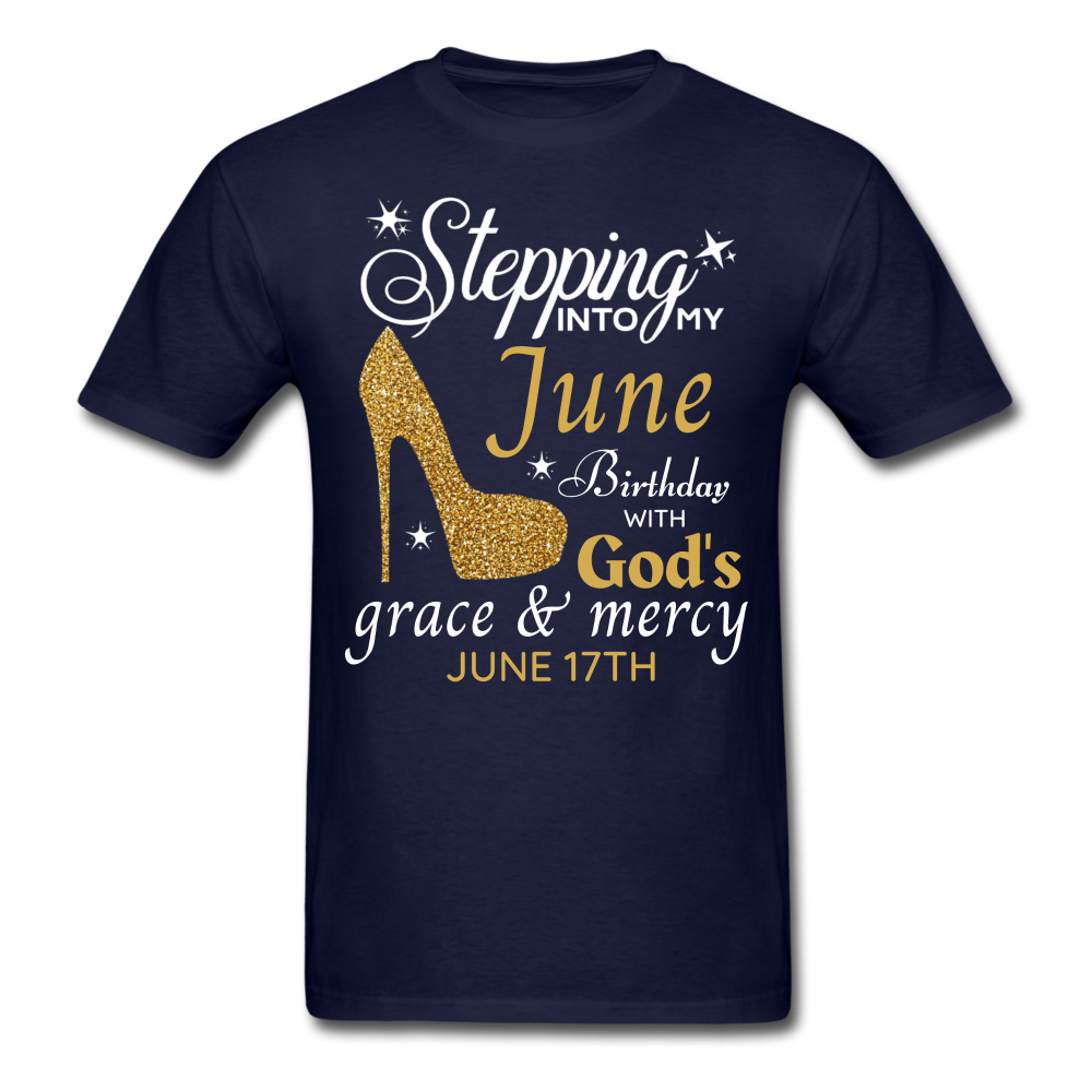JUNE 17TH GRACE UNISEX SHIRT - navy
