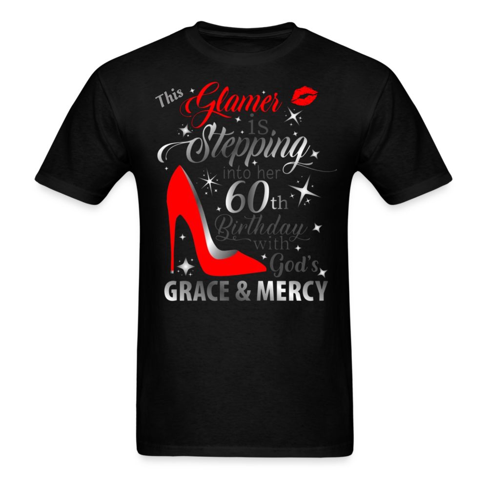 GLAMER 60TH BIRTHDAY UNISEX SHIRT - black