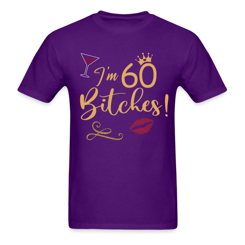 I AM 60 UNISEX SHIRTS - purple
